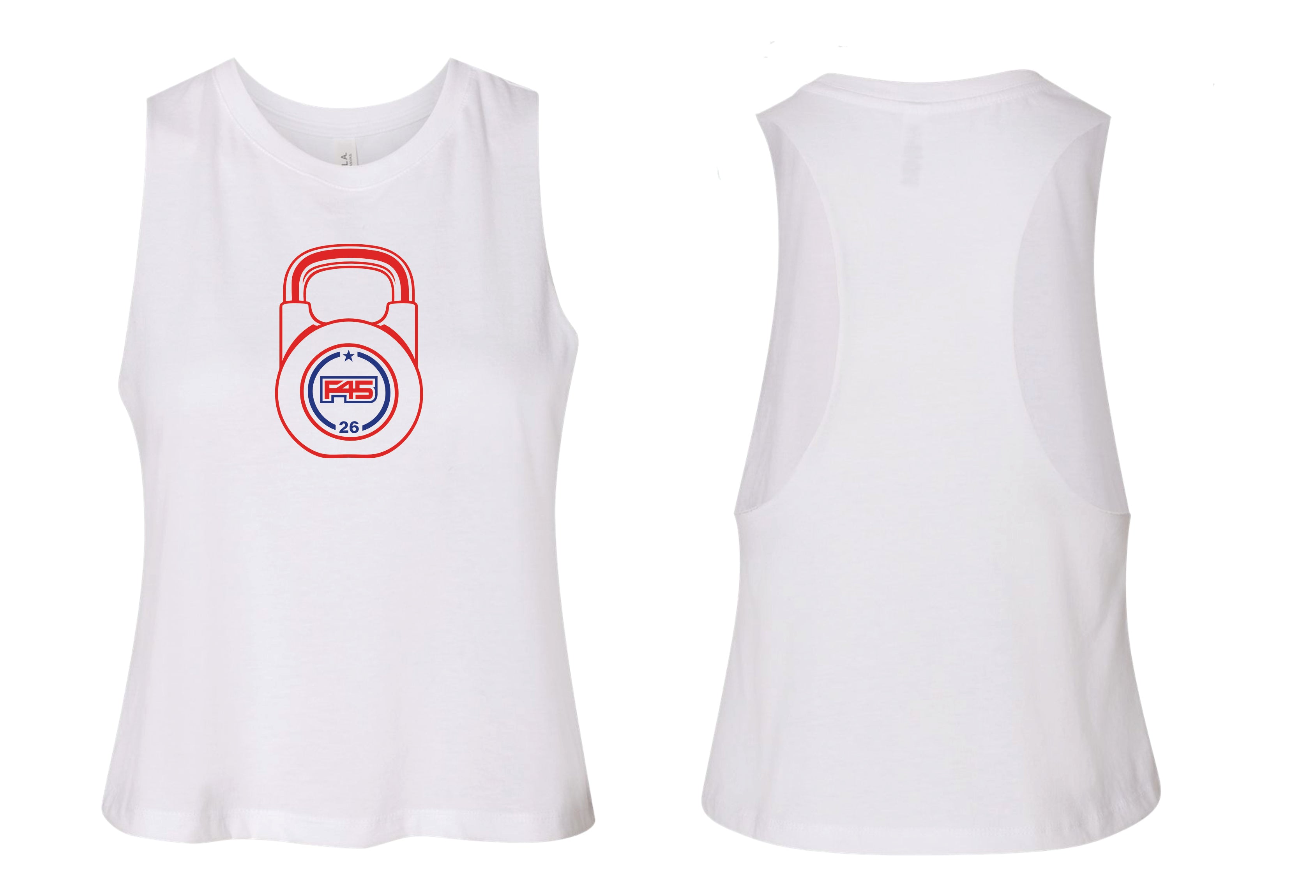 F45 Royersford 2026 Women's Crop Racerback Tank