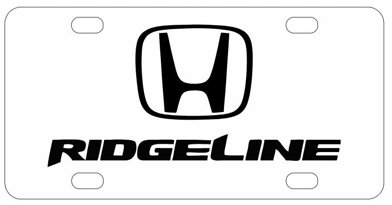 Honda Ridgeline License Plate