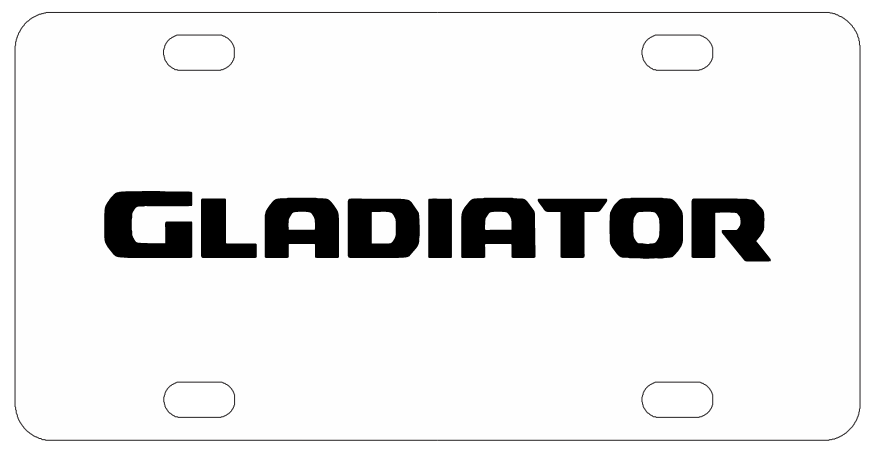 Jeep Gladiator License Plate