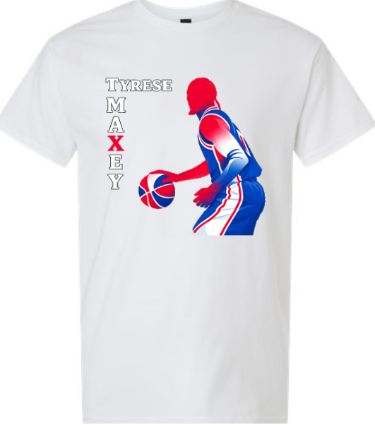 Sports Graphic Shirt - Tyrese Maxey - Sixers