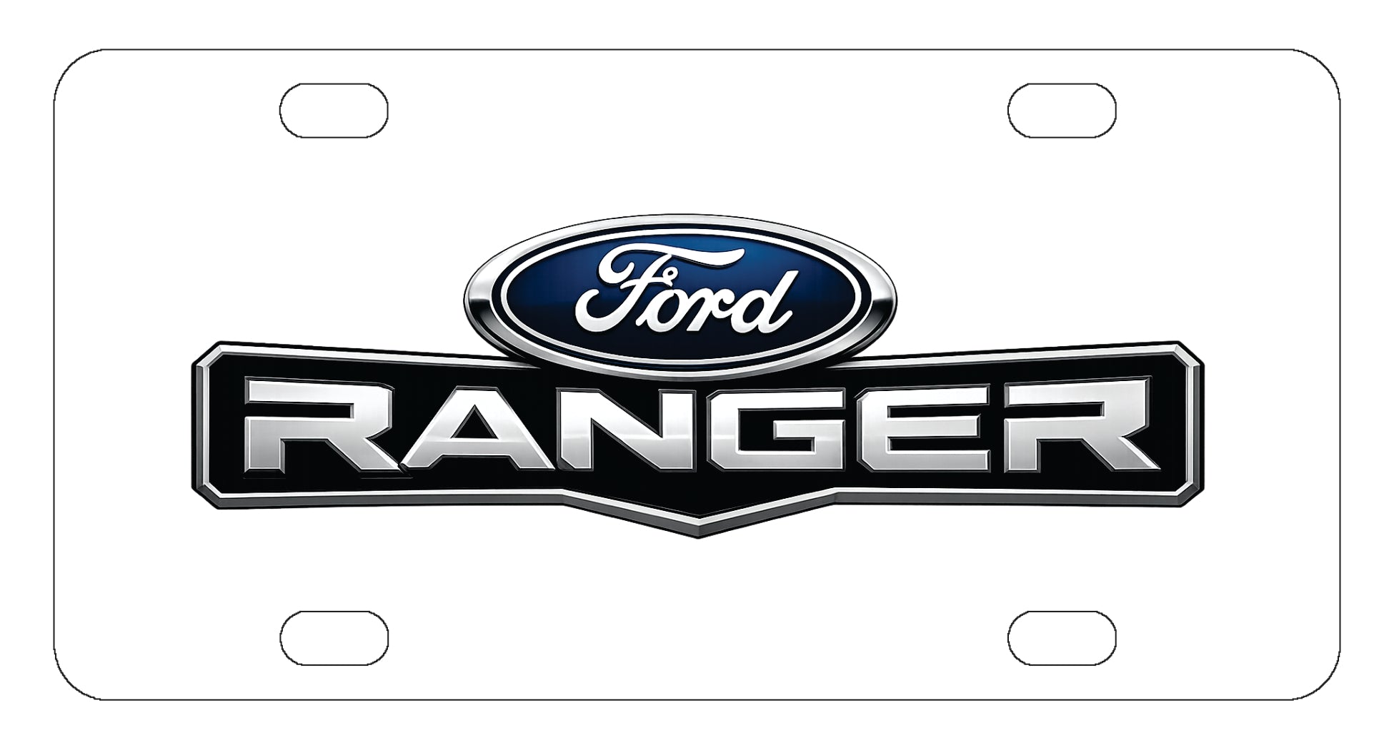 Ford Ranger License Plate