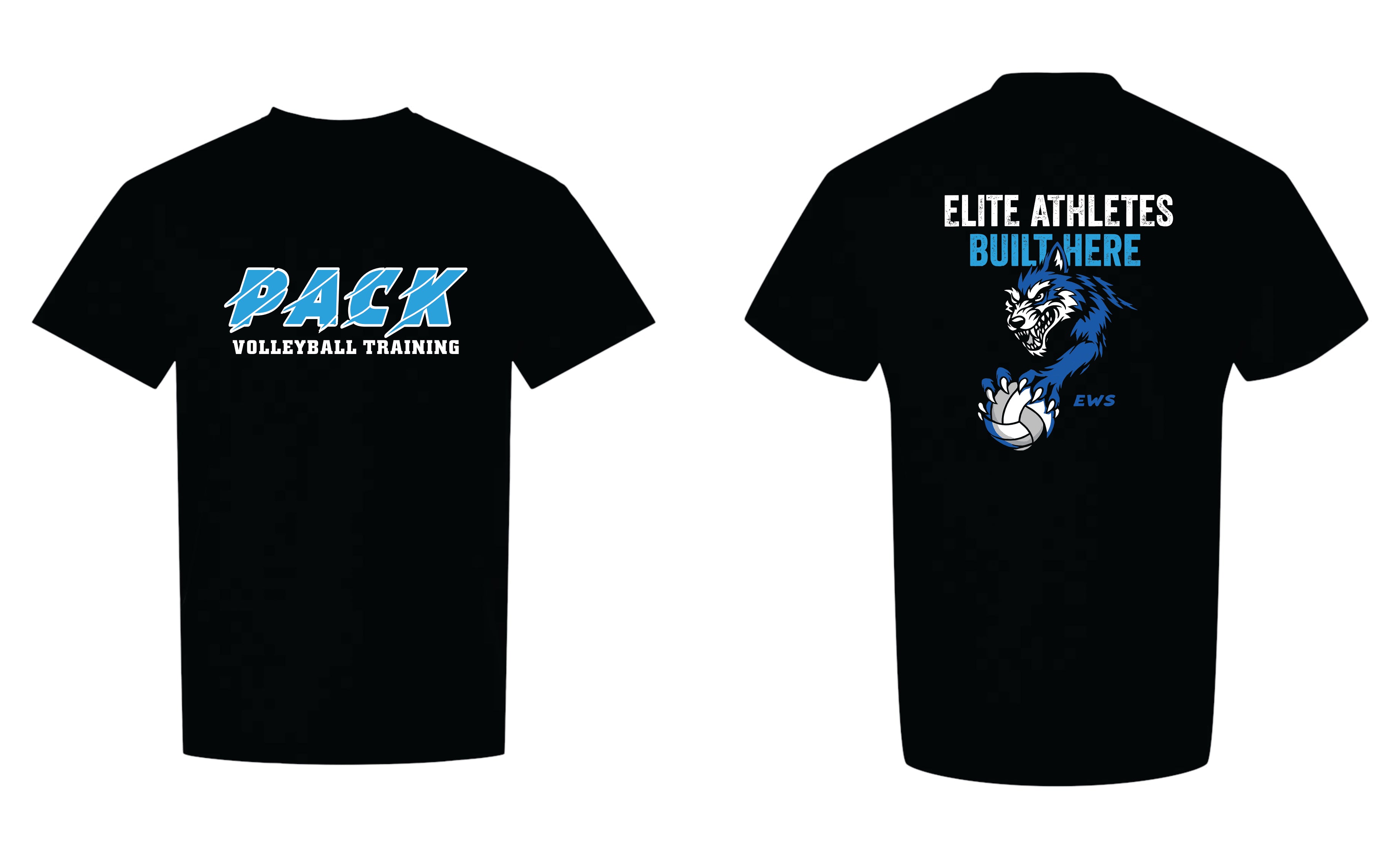Pack Volleyball Elite Athletes Built Here Short Sleeve Shirt