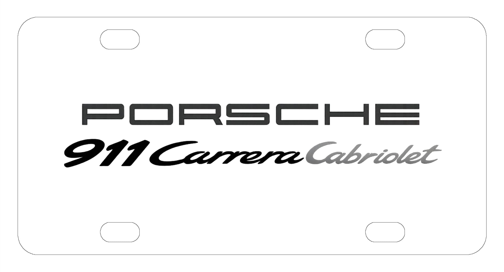 Porsche 911 Carrera Cabriolet License Plate