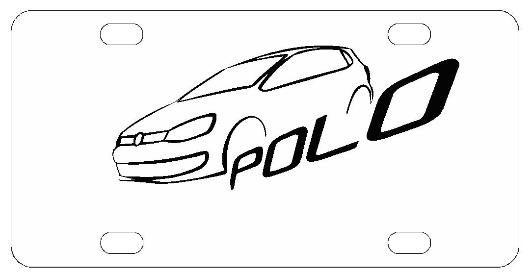 Volkswagen Polo License Plate