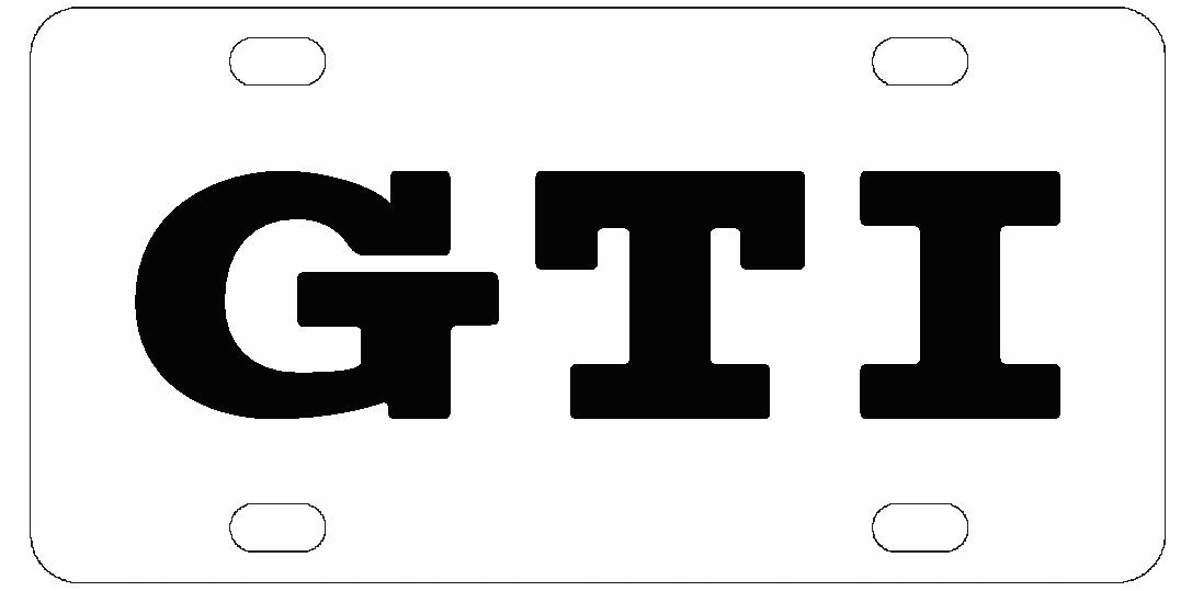 Volkswagen GTI License Plate