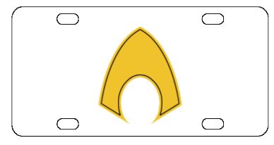 Aquaman License Plate