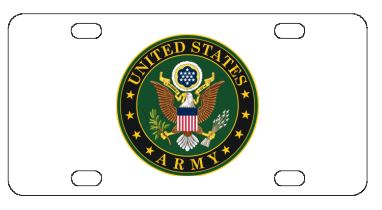 U.S. Army License Plate