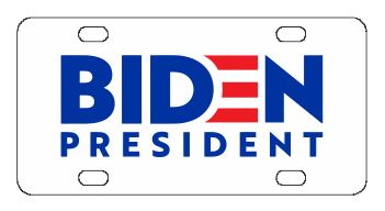 Joe Biden 2020 License Plate