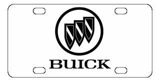 Buick License Plate