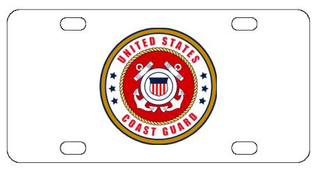 Coast Guard License Plate
