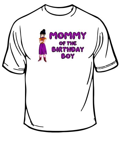 Dragonball Z Mommy Of The Birthday Boy T-shirt