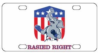 Raised Right Republican License Plate